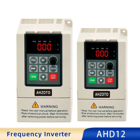 Budget Friendly 380V 3 Phase VFD Inverter Motor Speed Controller 0.75kW Through 7.5kW Range Easy Setup Energy Saving Variable Frequency Drive Converter For Industrial Motors And Machinery Usage, AHD12 front view
