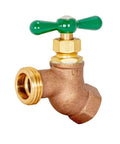 Built Tough For Backyard Jobs Smooth Operation Zero Hassle Heavy Duty Forged Brass Hose Bibb 1/2 Inch FIP for irrigation.