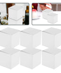 White Square Cardboard Boxes Set Of 10 Easy Assembly Packaging Boxes For Essential Oils Coffee Cups Candles And Gifts Giftable