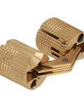 4 Piece Brass Barrel Hinges For Hidden Cabinet Doors 10mm cylindrical concealed hinges with 180 degree opening