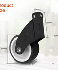 Heavy Duty Gate Wheels For Wooden And Metal Gates Adjustable Gate Casters size diagram steel and rubber construction