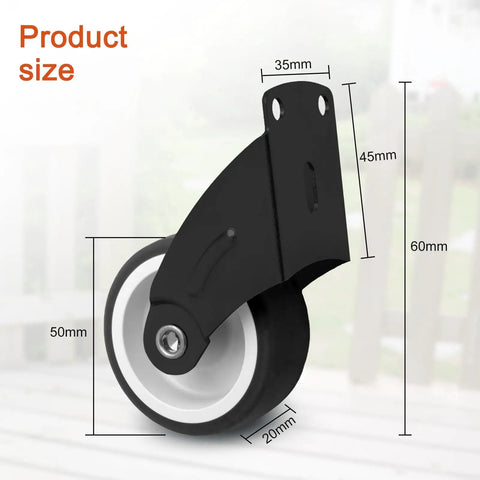 Heavy Duty Gate Wheels For Wooden And Metal Gates Adjustable Gate Casters size diagram steel and rubber construction