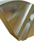Beefy Aluminum 6061 T6 Round Chuck Jaws For 8 Inch CNC Lathe Chucks Set Of 3, 2 inch tall with smooth finish and grooves