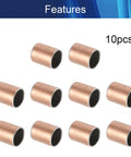 Badass Oilless Bushings With Hella Smooth Sleeve Bearings Built Different Using A Carbon Steel Base To Keep Things Running Sweet For Heavy Machinery 14X16X20mm Plain Bearings 10 Pack in a group of 10 pieces.
