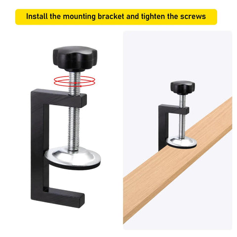Three Inch C Clamp For Woodworking Two Pack Heavy Duty Steel Clamps With Compact Design For Precision Work And Sliding Jaw For Secure Holding In Crafting Carpentry And Workshop Projects, mounted on wood