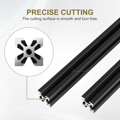 V Slot Aluminum Extrusion European Standard 2020 Series 1500 mm Anodized Linear Rail For 3D Printers CNC Machines DIY Projects