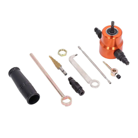 360 Degree Double Head Metal Cutting Nibbler Attachment For Drills Electric Sheet Metal Cutter Tool components