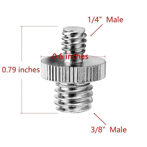 Slick Rock Solid 20 Piece Camera Screw Adapter Kit With Hella Compatible 1/4 To 3/8 Reducer Bushings. Male to male converter spigot mount.