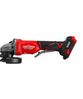 Badass Brushless 4 Inch Cordless Angle Grinder With A Sick Ergonomic Grip And Lightning Fast 8500 Rpm for metalworking.