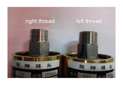Brass Rotating Joint Swivel Union 1 Inch HD25 DN25 360 Degree Rotary Joint For Water Oil And Air Piping Right Thread Universal Connector Heavy Duty Construction Machinery Hydraulic Equipment, right and left thread ends