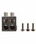 Premium Ta Series 200 Amp Six Conductor Circuit Breaker With Hex Head Terminals showing metal housing and bolts for secure connections.