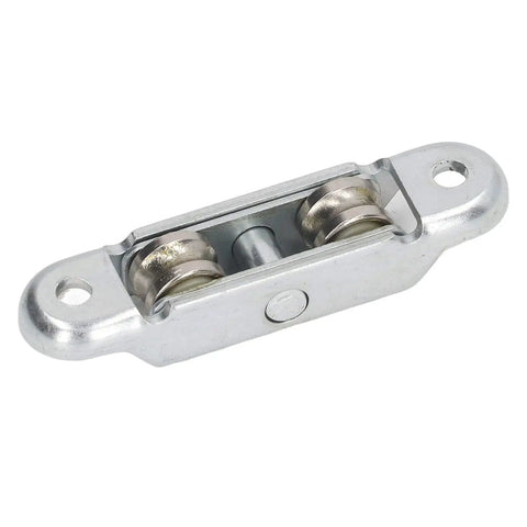 Heavy Duty Double Wheel Roller Pulleys For Sliding Doors And Windows 4 Pack Alloy Steel Replacement Track Rollers, double wheel design.