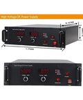 High Voltage Programmable Power Supply With 30kV To 100kV Output Negative Polarity 0.33mA 60W Pro Grade Adjustable Voltage And Current Delay And Repetition Controls For Precise Lab Testing And Research And Development, black rack unit, 376 x 367 x 110 mm