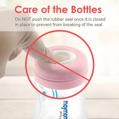 Travel Caps With Rewritable Sealing Disc For Avent Wide Mouth Bottles Leak Resistant Screw Lids Replacements 6 Pack Pink