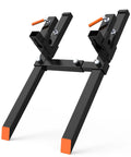 Beefy 43 Inch Clamp On Pallet Forks For Skid Steer 2000 Lb Capacity Heavy Duty Carbon Steel Attachment with adjustable stabilizer