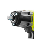 Close-up of P1833 3-Speed 1/2-Inch Impact Wrench Kit with LED light, ONEplus compatible, for auto lug nuts and heavy-duty torque tasks.