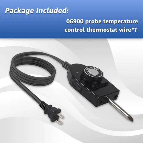 Probe Temperature Control Cord Plug And Play For Electric Skillets Griddles And Grills With 1 3 8 Inch Terminal Spacing Thermostat