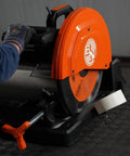 5 Inch Cutting Edge Chop Saw with 14 Inch Blade for Burr Free Cutting and Low Vibration Lock and Cut Clamp with V Block