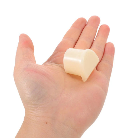 Hand holding a single piece of 10 Piece Bedside Rail End Caps For Hospital Beds Decorative Safety Covers Cushion End Protectors