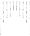 Magnetic Necklace Extenders Set With Ten Pieces In Five Sizes Two Each No Fuss Double Clasp Adjustable Lobster Clasp Extensions