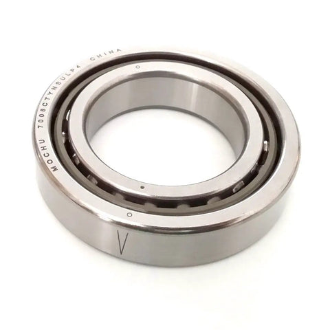 Single Row Angular Contact Ball Bearing 40X68X15MM ABEC 7 Precision Rated 15 Degree Contact Angle, metallic finish and precision design.
