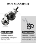 Upgraded Heavy Duty Metal Nibbler Drill Attachment With Seven Piece Kit For Iron Steel Aluminum Copper Plastic Up To 1 Mm Precision Sheet Metal Cutter Tool with double gear design