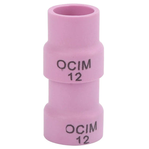 OCIM 12 pink ceramic TIG welding cup from Pro Grade Ceramic TIG Cup Kit With Alumina For 0.1 Inch Torch Cups WP 17 18 26 1.6 Air Cooled TIG Welding Accessories For Durable Ceramic Welding Cups And Smooth Precise Welds