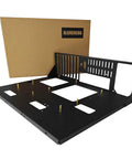 Open Air PC Test Bench And Open Chassis Rack for EATX ATX ITX motherboards with wide heat dissipation design, side view