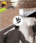 Comparison of One Hand Plywood Carrier and Panel Lifter Clamp for Drywall and Sheet Goods versus manual lifting with two people