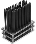 Heavy Duty 28 Piece Cylindrical Transfer Punch Set Built Tough Steel For Precise Positioning And Alignment In Mechanical Repair