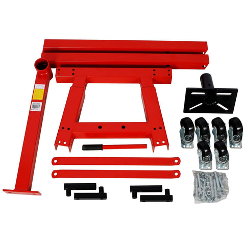 Beefy Heavy Duty Engine Stand 2000 Lb Capacity With 360 Degree Rotating Head Folding Cast Iron Motor Hoist Trolley parts display.
