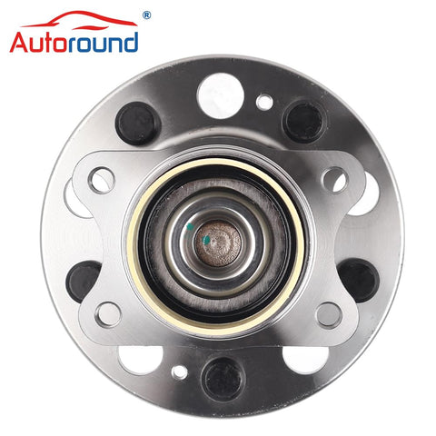 Front view of 512437 Rear Wheel Hub And Bearing Assembly For Hyundai And Kia Cars Fits Sonata 2010 2014 Tucson 2010 2015
