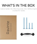 30 Pack Solid 3 Inch Rounded Foot Arch Kitchen Cabinet Handles Matte Black Finish Curved Drawer Pulls package contents