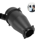 Turbocharged Filtration Cyclone Dust Collector Separator With Sealing Ring for wet and dry vacuums in black plastic design.