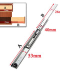 Heavy Duty 22 Inch Full Extension Drawer Slides With Ball Bearing Runners dimensions 53mm and 40mm for cabinets