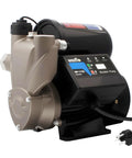 Beefy 1.5HP Booster Pump With Mechanical Pressure Switch, 1600 GPH Flow, 120 Ft Max Head, black color, side view