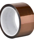 Amber Polyimide Film Tape 0.25 Inch Wide By 5 Yards Long Ideal For High Temperature Masking In PCB Fabrication, 1 Roll visible