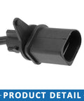 Rear brake pad wear sensor with black plastic connector and wiring for Audi Q5 2018