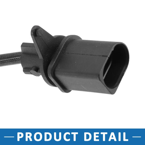 Rear brake pad wear sensor with black plastic connector and wiring for Audi Q5 2018