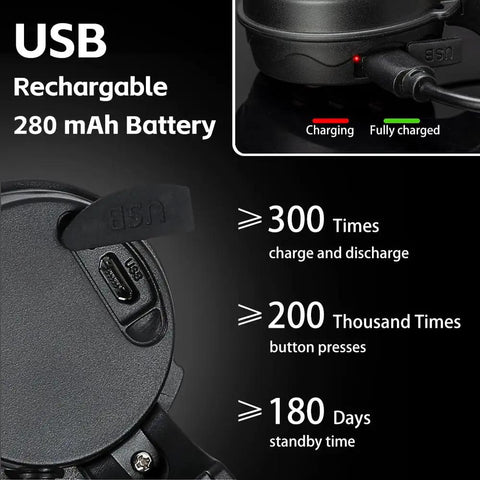 Electric Bike Horn 120 Decibels With Four Sound Modes Rechargeable Battery Waterproof Bicycle Bell Adjustable Volume For Kids Teens And Adults Mountain And City Bikes A Loud Safe Ride Accessory