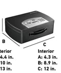 Compact Digital Keypad Safe Box Portable Steel Travel Safe with carry handle and dimensions for dorm or office use