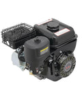 Close-up of 212cc Gas Engine With Horizontal Shaft 4-Stroke Workhorse For Farm And Industrial Jobs Hand Start Carburetor