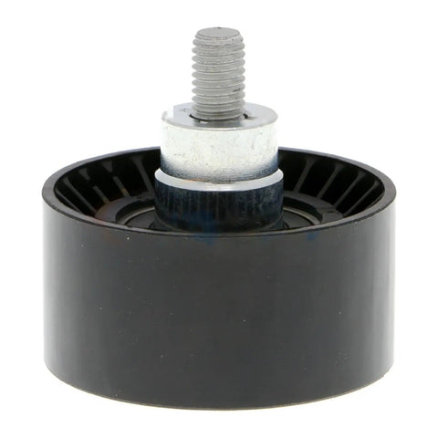 Ultimate Accessory Drive Belt Idler Pulley For BMW M235i XDrive 2015-2016 showing black pulley with metallic center and a threaded bolt.
