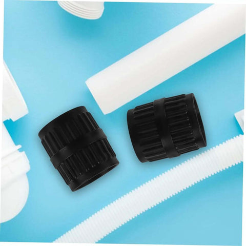Two Pack Tubing Reamer Tool Set For Pipes Inner And Outer Deburring Chamfering on blue background with white pipes.