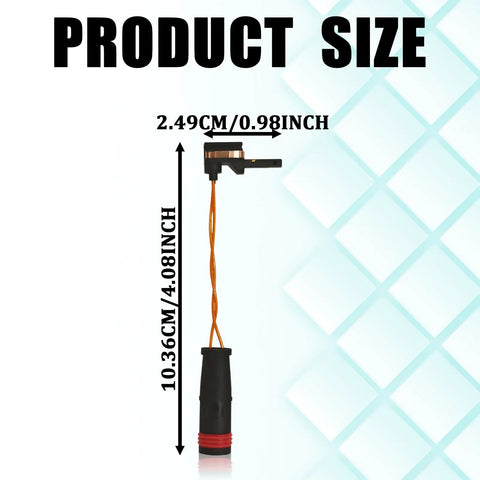 Dimensions of Mercedes-Benz Brake Pad Wear Sensor Front And Rear Kit for W211 W220. Size: 2.49cm x 10.36cm.