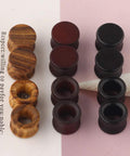 Wood Ear Tunnels Set Of 12 Pairs Dope 00 Gauge 10mm Wooden Gauges Natural Black Brown Vintage Flesh Plugs Piercing Stretcher