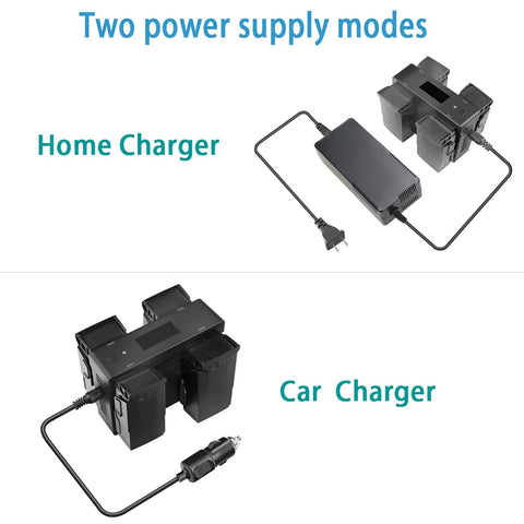 Battery Wall And Car Charger For DJI Mavic Air First Gen Drone Go To Rapid Charging Hub With Charge Discharge Storage And Remote