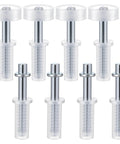 8 Piece Spring Loaded Bi Fold Door Hardware Kit For Closet Doors Easy Install Stainless Steel Folding Doors Top Roller Guide Wheel And Top Pivot Bifold Repair Kit DIY Friendly