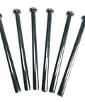 Six Pack 4 Inch Interior Door Hinge Pins For Replacement Doors With Oil Rubbed Bronze Finish And Black Color Option Includes Screws Easy Install Durable Steel Pins For Smooth Quiet Door Closing By ZDingTech