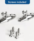 Boat Bimini Top Swivel Hinge 316 Stainless Steel Deck Side Mount Quick Release Hinge With 360 Degree Rotation For Saltwater Marine Hardware Accessories 2 Pack, screws included